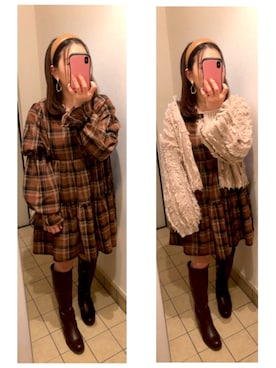 「甘々コーデ」｜はるし ☽∘さん（レディース・152cm）の秋コーディネート