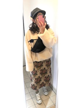 「pairpair」｜「アイテム（キャスケット）」を使った、はるし ☽∘さん（レディース・152cm）の秋コーディネート