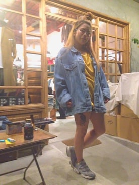 「free rage（フリーレイジ）のアイテム」を使った、Miyaさん（レディース・152cm）の夏コーディネート