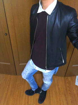 「semantic design（セマンティックデザイン）のアイテム（ブーツ）」を使った、ToMoYaさん（メンズ・166cm）の秋コーディネート
