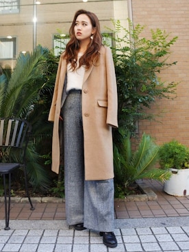 「EGOIST（エゴイスト）のアイテム」を使った、RIKOさん（レディース・157cm）の秋コーディネート