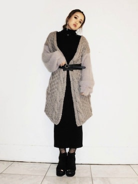 「EGOIST（エゴイスト）のアイテム（ワンピース/ドレス）」を使った、RIKOさん（レディース・157cm）の秋コーディネート