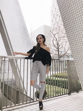 「サボ」｜RIKOさん（レディース・157cm）の春コーディネート