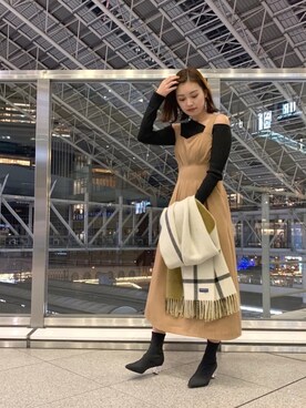 anriさん（レディース・162cm）の冬コーディネート