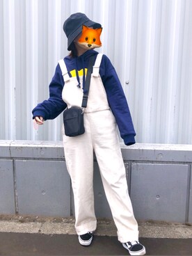 「アイテム（サロペット/オーバーオール）」を使った、SAAKOさん（レディース・153cm・20代）の春コーディネート