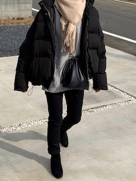「SECRETLABEL（シークレットレーベル）のアイテム（ダウンジャケット/コート）」を使った、walk55marinさん（レディース・165cm）の冬コーディネート