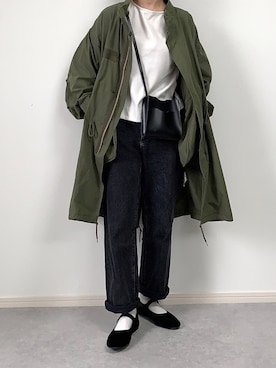 「ミニタリー」｜「アイテム（その他）」を使った、walk55marinさん（レディース・165cm）の秋コーディネート