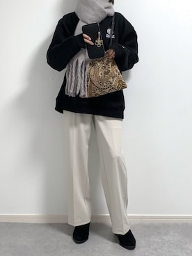 「ED ROBERT JUDSON（エドロバートジャドソン）のアイテム（財布/小物）」を使った、walk55marinさん（レディース・165cm）の冬コーディネート