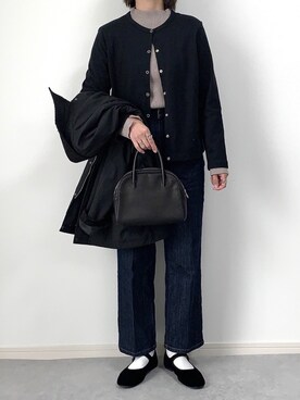 「ハンティングジャケット」｜「アイテム（その他）」を使った、walk55marinさん（レディース・165cm）の冬コーディネート
