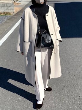 「shopnikoniko」｜walk55marinさん（レディース・165cm）の冬コーディネート