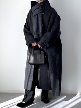 「Libra Cue（リブラ キュー）のアイテム（その他アウター）」を使った、walk55marinさん（レディース・165cm）の冬コーディネート