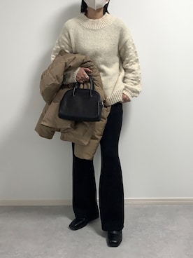 「HOTPING（ホッピン）のアイテム（ジャケット/アウター）」を使った、walk55marinさん（レディース・165cm）の冬コーディネート