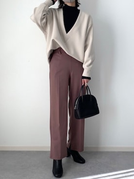 「ブーツコーデ」｜「アイテム（その他）」を使った、walk55marinさん（レディース・165cm）の冬コーディネート