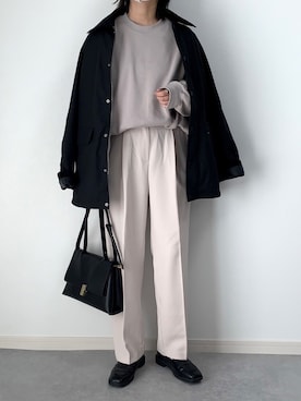 「ハンティングジャケット」｜「アイテム（その他）」を使った、walk55marinさん（レディース・165cm）の春コーディネート