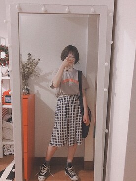 「poudoudou（プードゥドゥ）のアイテム」を使った、bananananaxxxさん（レディース・158cm）の夏コーディネート