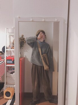 「:CHOCOOLATEのアイテム（トップス）」を使った、bananananaxxxさん（レディース・158cm）の冬コーディネート