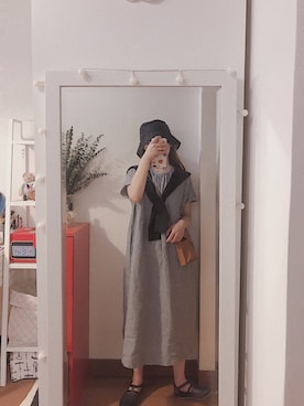 「BLUR（ブラー）のアイテム」を使った、bananananaxxxさん（レディース・158cm）の夏コーディネート