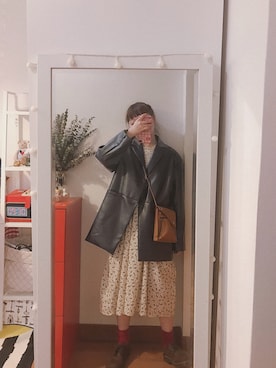 「BLUR（ブラー）のアイテム」を使った、bananananaxxxさん（レディース・158cm）の冬コーディネート