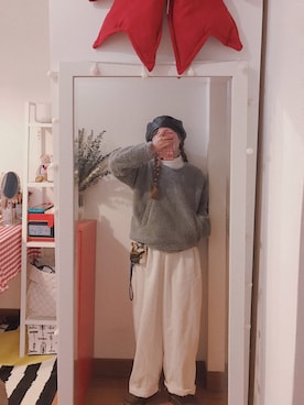 「:CHOCOOLATEのアイテム」を使った、bananananaxxxさん（レディース・158cm）の冬コーディネート