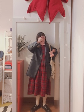 「SOMETHING（サムシング）のアイテム（ワンピース/ドレス）」を使った、bananananaxxxさん（レディース・158cm）の春コーディネート