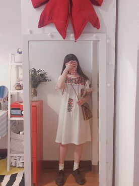 「BLUR（ブラー）のアイテム」を使った、bananananaxxxさん（レディース・158cm）の夏コーディネート