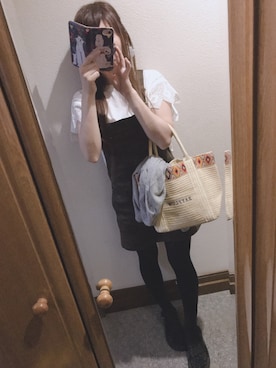 「アイテム（ピアス（両耳用））」を使った、ゅけ☆さん（レディース・158cm・30代）の春コーディネート