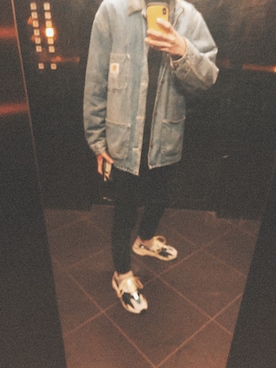 「yeezy boost 700」｜たたたさん（メンズ・172cm）の冬コーディネート