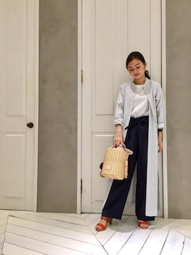 「interstaple（インターステイプル）のアイテム」を使った、yuriさん（レディース・160cm）の春コーディネート