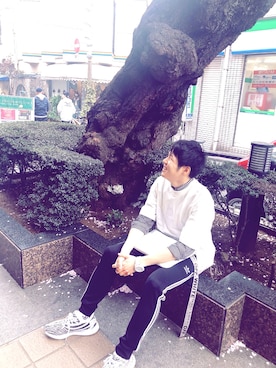 「adidas Originals（アディダスオリジナルス）のadidas Originals BECKENBAUER TRACK PANTS / cw1269 / cw1270（その他パンツ）」を使った、ラダバンプさん（メンズ・167cm）の春コーディネート