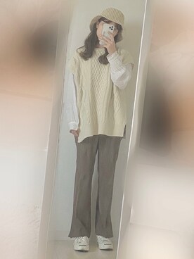 y.aさん(レディース・152cm)の冬コーディネート