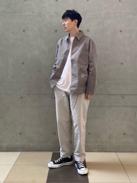 「ATELIER BETON（アトリエベトン）のアイテム（カバーオール）」を使った、5407shさん（メンズ・174cm）の冬コーディネート