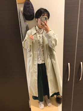 「SETTO（セット）のアイテム（ジャケット/アウター）」を使った、kick🐑さん（レディース・154cm）の春コーディネート