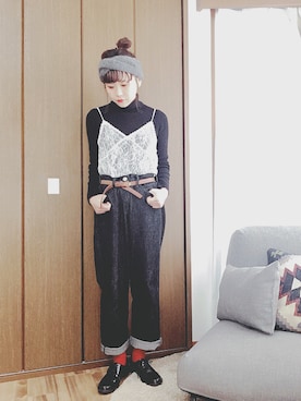 loloiさん（レディース・159cm）の冬コーディネート