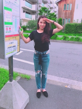 「UNITED ARROWS（ユナイテッドアローズ）のアイテム（バックパック/リュック）」を使った、母がくれたお寿司さん（レディース・149cm）の夏コーディネート