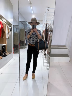 「SLOBE IENA（スローブイエナ）のアイテム（ハット）」を使った、母がくれたお寿司さん（レディース・149cm）の秋コーディネート