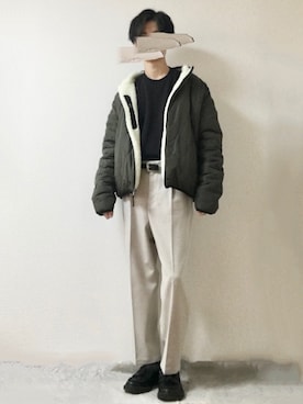 「ADPOSION（アドポーション）のアイテム（ジャケット/アウター）」を使った、　たかさん（メンズ・172cm）の冬コーディネート