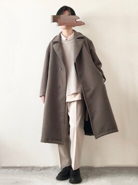 「Adoon plain（アドーンプレーン）のアイテム（ベスト）」を使った、　たかさん（メンズ・172cm）の冬コーディネート