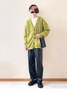 「Adoon plain（アドーンプレーン）のアイテム（ショルダーバッグ）」を使った、　たかさん（メンズ・172cm）の春コーディネート