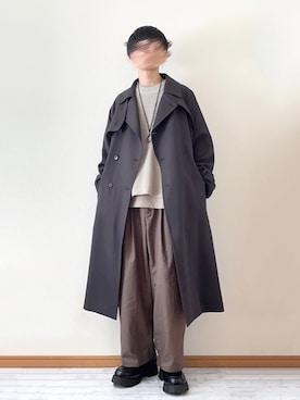 「Adoon plain（アドーンプレーン）のアイテム（ベスト）」を使った、　たかさん（メンズ・172cm）の春コーディネート