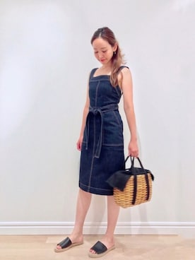 「JILL STUART（ジルスチュアート）のアイテム（サロペット/オーバーオール）」を使った、yukoさん（レディース・162cm）の夏コーディネート