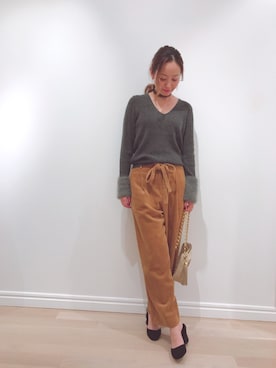 「JILL STUART（ジルスチュアート）のアイテム（パンツ）」を使った、yukoさん（レディース・162cm）の秋コーディネート