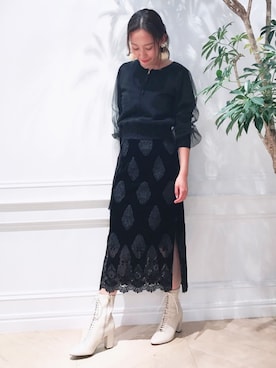 「チュール」｜yukoさん（レディース・162cm）の秋コーディネート