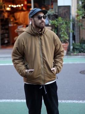 「アイテム（ブルゾン）」を使った、Ray's Store レイズストアさん（メンズ・173cm・30代）の冬コーディネート