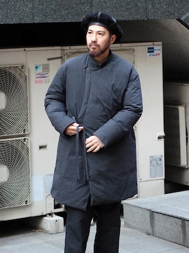 「アイテム（ハンチング/ベレー帽）」を使った、Ray's Store レイズストアさん（メンズ・173cm・30代）の冬コーディネート