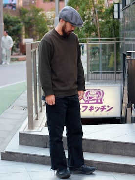 「RACAL（ラカル）のアイテム（ハンチング/ベレー帽）」を使った、Ray's Store レイズストアさん（メンズ・173cm）の秋コーディネート