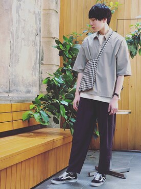 すぬさんさん（メンズ・183cm）の夏コーディネート
