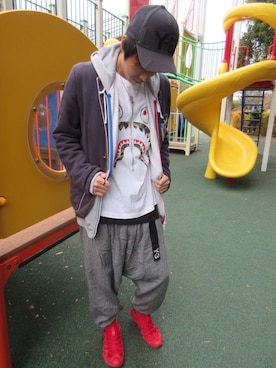 「TOMMY（トミー）のアイテム（ジャケット/アウター）」を使った、39takulowさん（メンズ・176cm）の冬コーディネート