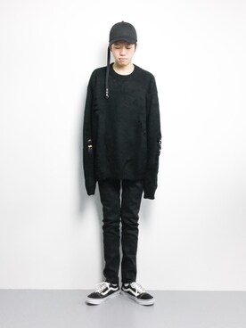 「CASPER JOHN（キャスパージョン）のアイテム（帽子）」を使った、まっこいさん（メンズ・176cm）の冬コーディネート