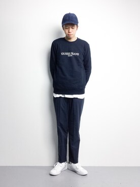 「TONE SELECT GOODS（トーンセレクトグッズ）のアイテム」を使った、まっこいさん（メンズ・176cm）の冬コーディネート
