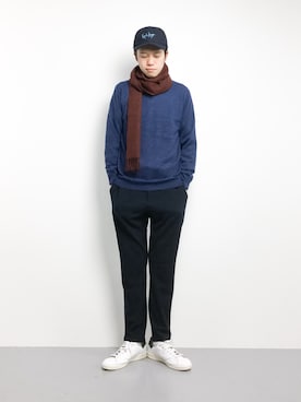 「SHIPS JET BLUE（シップスジェットブルー）のアイテム（ファッション雑貨）」を使った、まっこいさん（メンズ・176cm）の冬コーディネート